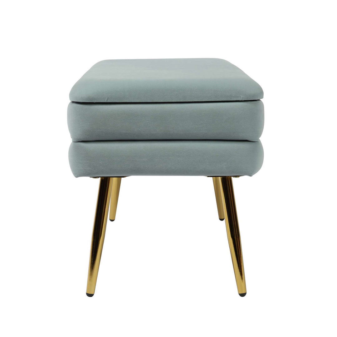 Zivana Sea Blue Storage Bench