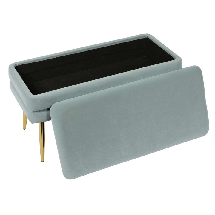 Zivana Sea Blue Storage Bench