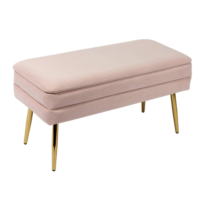 Zivana Blush Storage Bench
