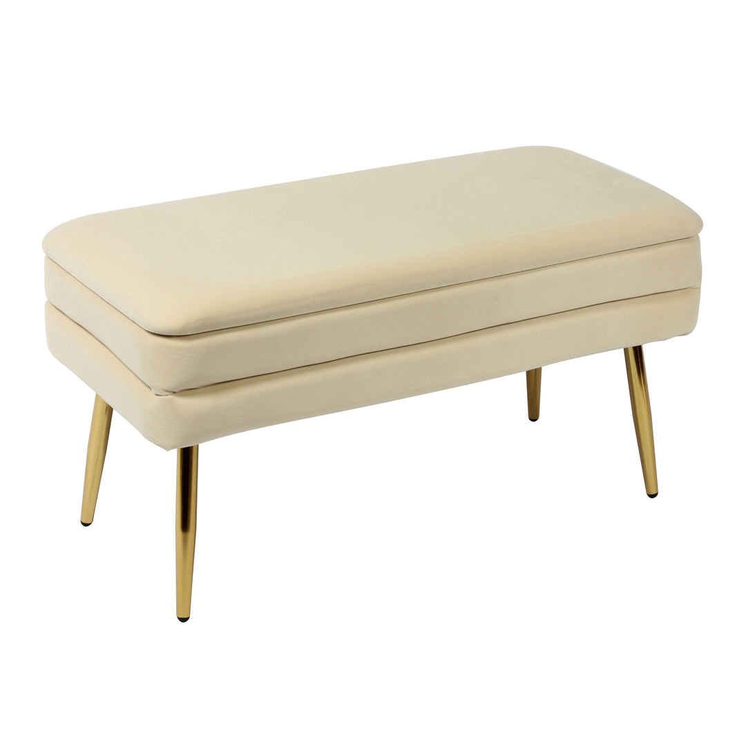 Zivana Cream Storage Bench