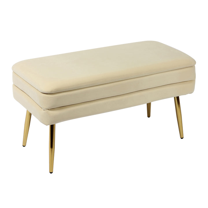 Zivana Cream Storage Bench