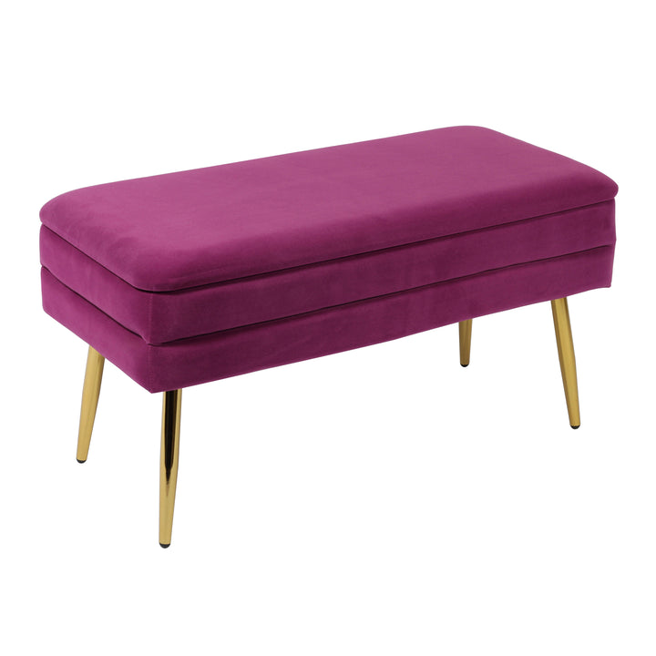 Zivana Plum Storage Bench