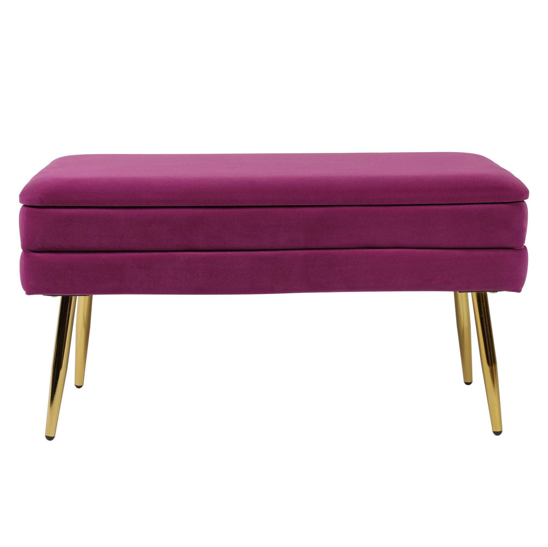 Zivana Plum Storage Bench