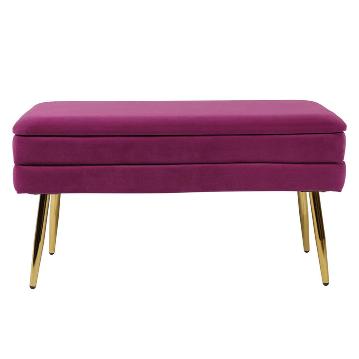 Zivana Plum Storage Bench