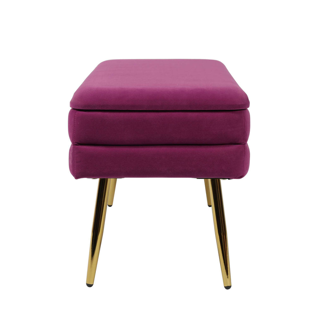 Zivana Plum Storage Bench
