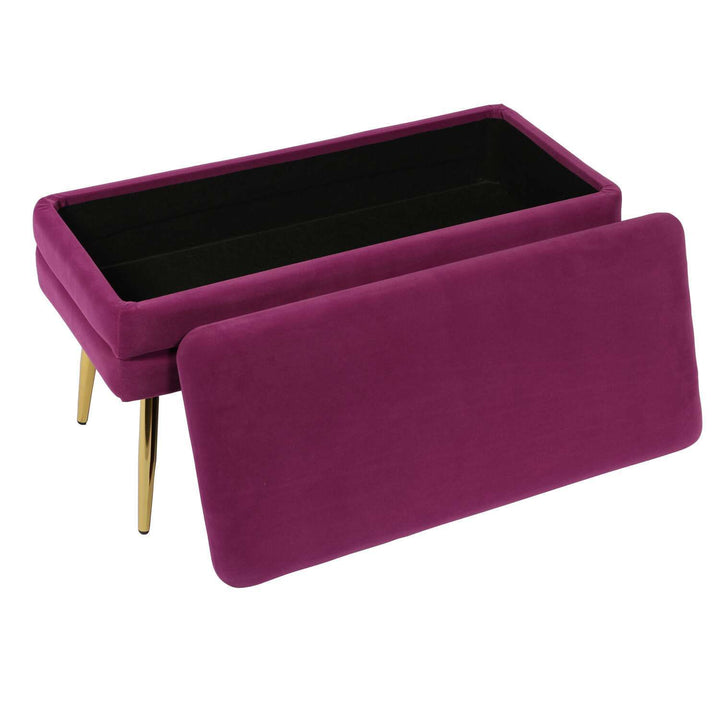 Zivana Plum Storage Bench