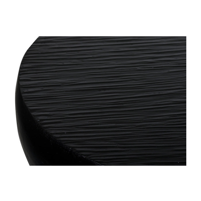 Artisanal Hand-Crafted Hardwood Side Table - Charcoal