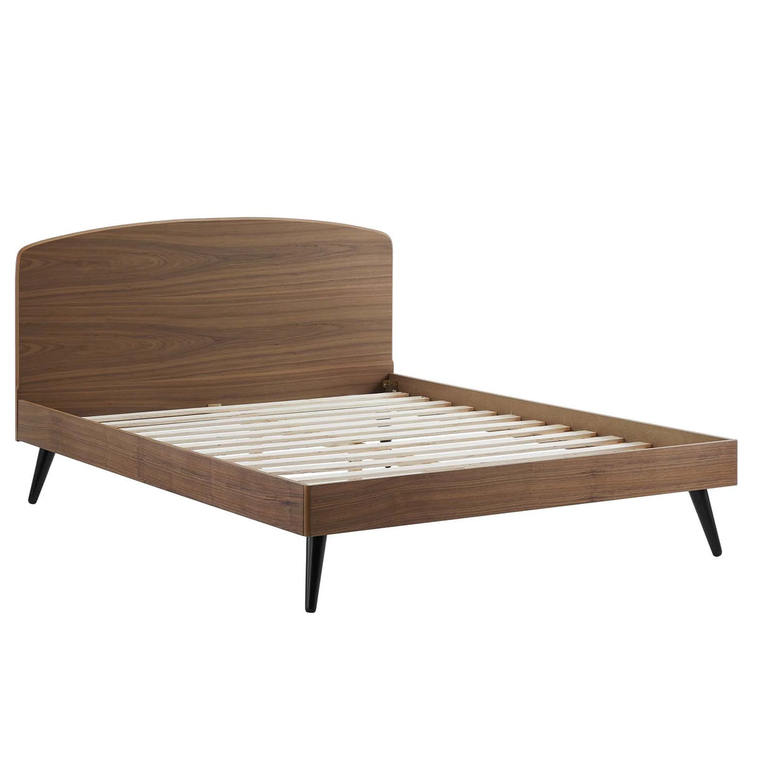 Brooke Wood Platform Bed-Queen