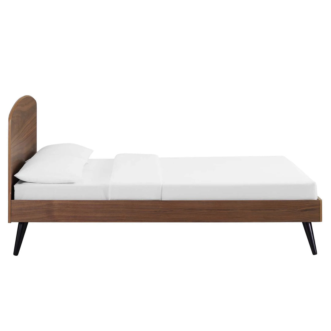 Brooke Wood Platform Bed-Queen