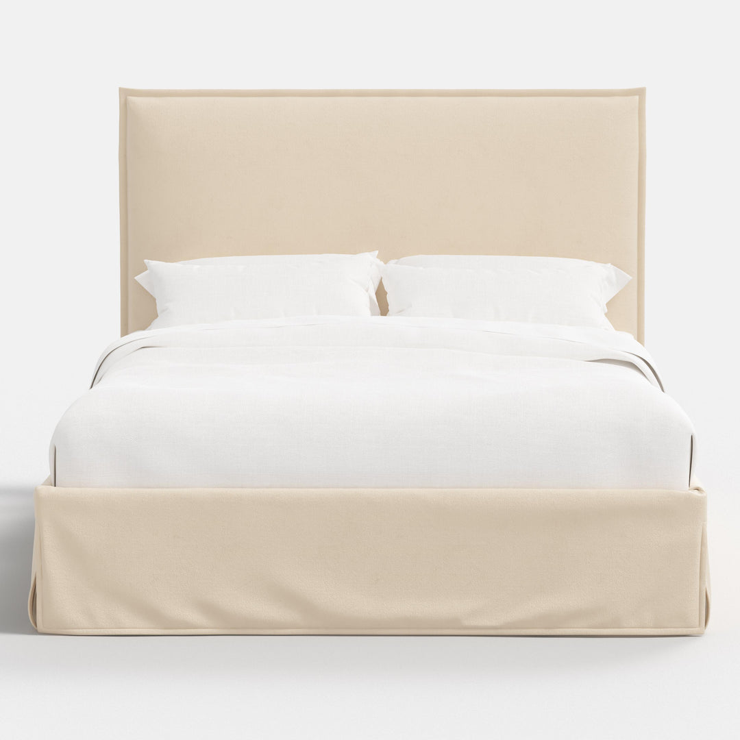 Plush Modern Twin Bed with Washable Cover