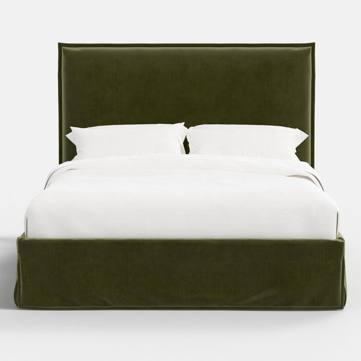 Plush Modern Twin Bed with Washable Cover