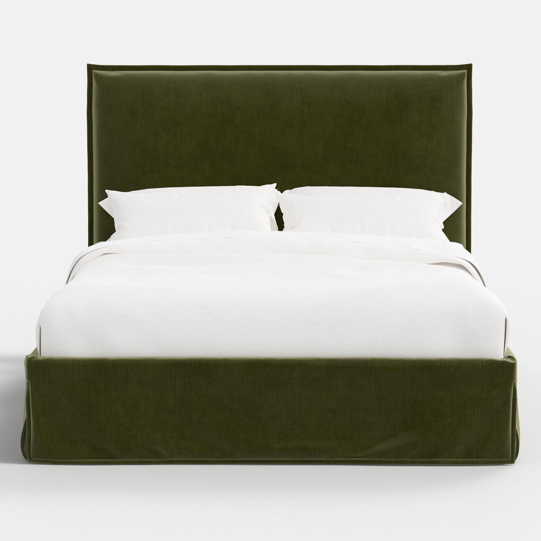 Plush Modern Twin Bed with Washable Cover