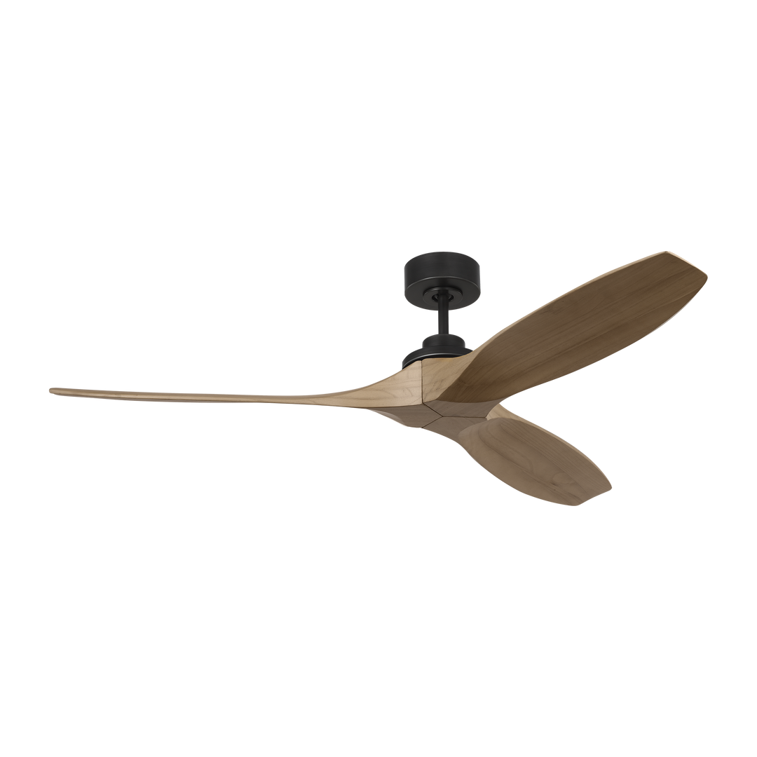 Collins Smart 60 Ceiling Fan in Midnight Black with Natural Honey Blades