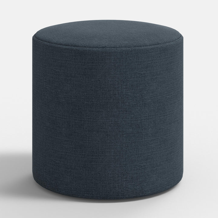 Plush Round Tufted Footrest Stool