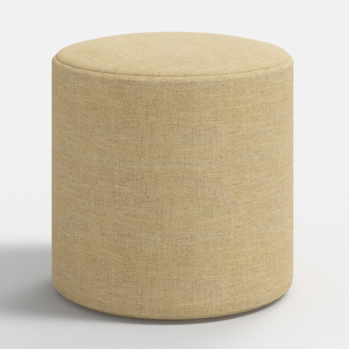 Plush Round Tufted Footrest Stool