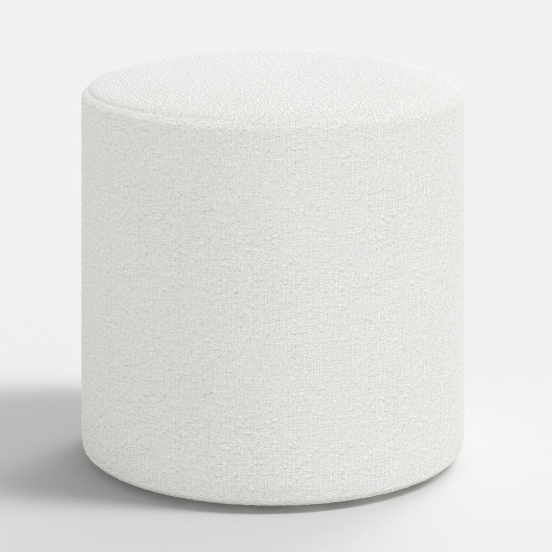 Plush Round Tufted Footrest Stool