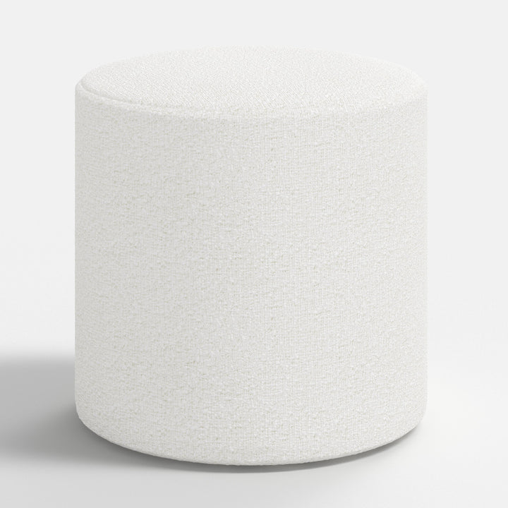 Plush Round Tufted Footrest Stool