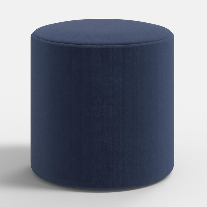Plush Round Tufted Footrest Stool