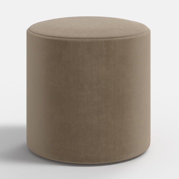 Plush Round Tufted Footrest Stool