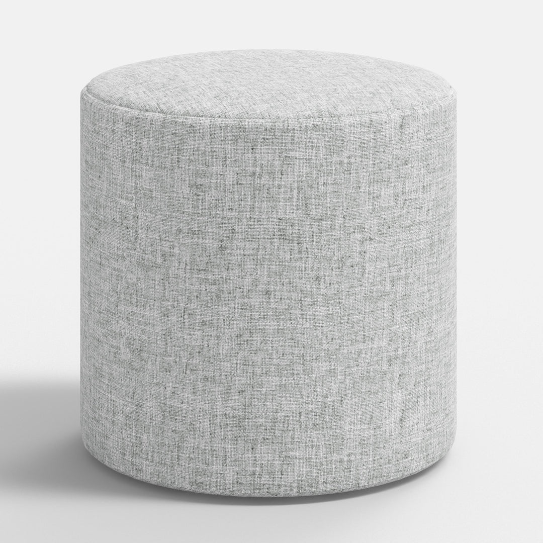 Plush Round Tufted Footrest Stool