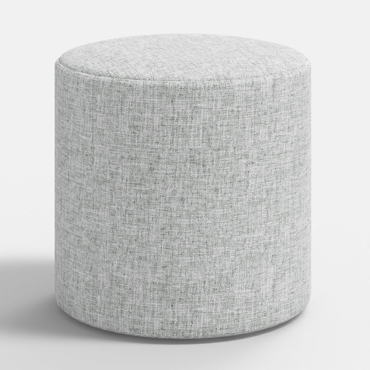 Plush Round Tufted Footrest Stool