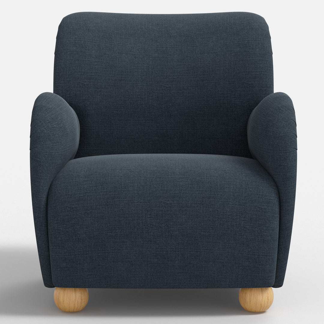 Modern Curved Back Comfort Armchair
