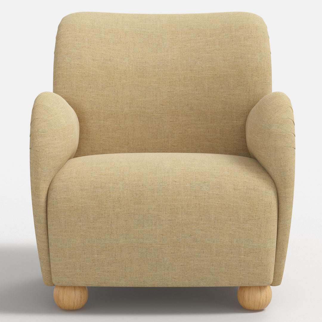 Modern Curved Back Comfort Armchair
