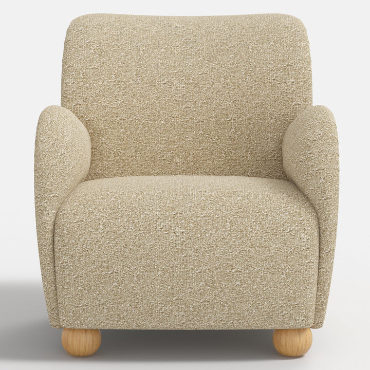 Modern Curved Back Comfort Armchair