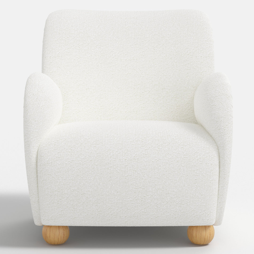 Modern Curved Back Comfort Armchair