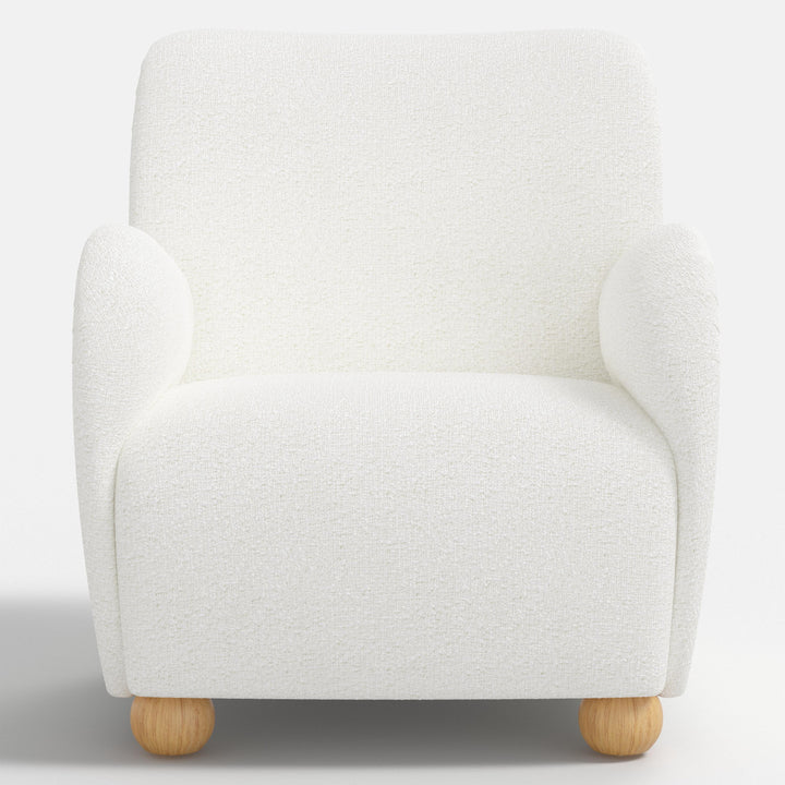Modern Curved Back Comfort Armchair