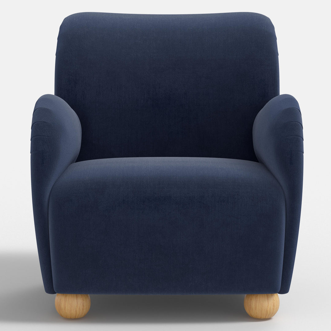 Modern Curved Back Comfort Armchair