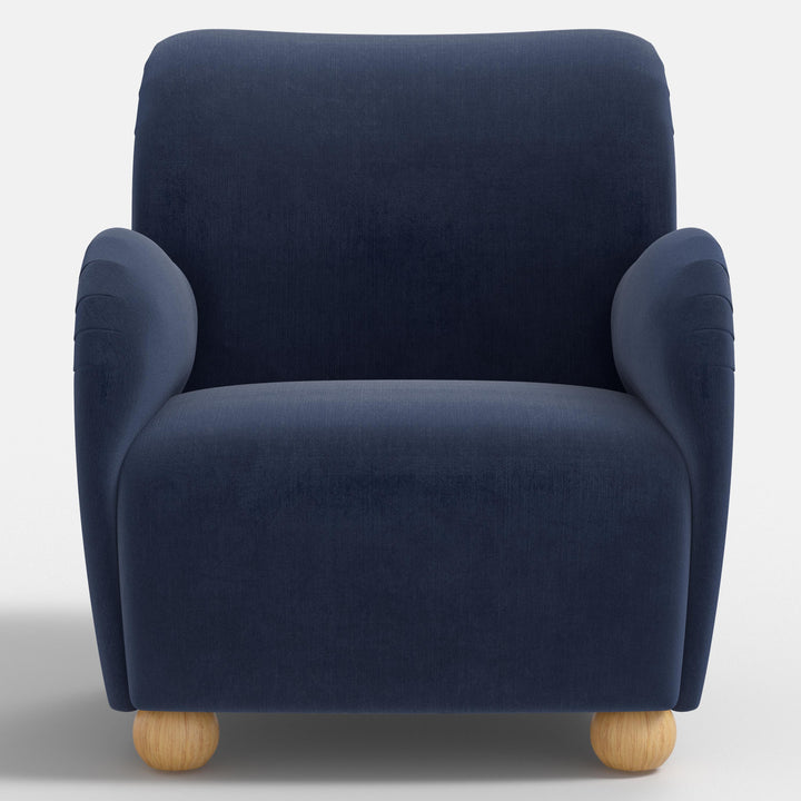 Modern Curved Back Comfort Armchair