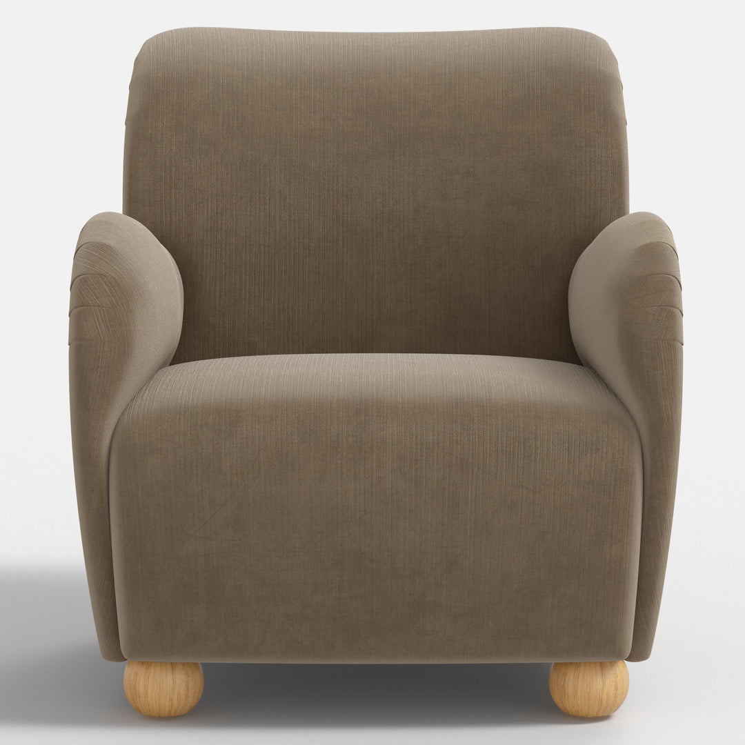 Modern Curved Back Comfort Armchair