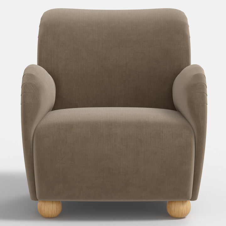 Modern Curved Back Comfort Armchair