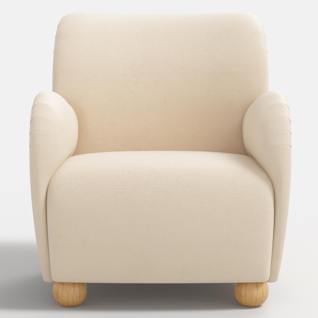 Modern Curved Back Comfort Armchair