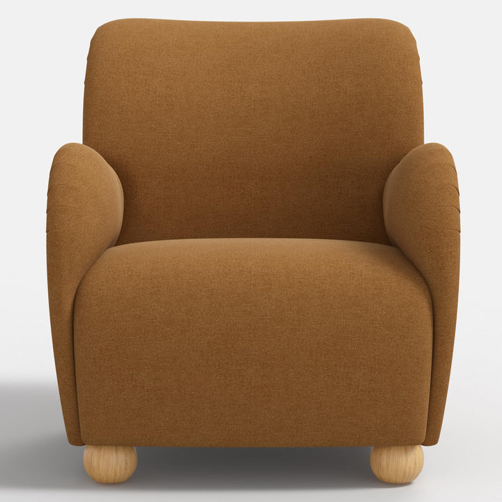 Modern Curved Back Comfort Armchair