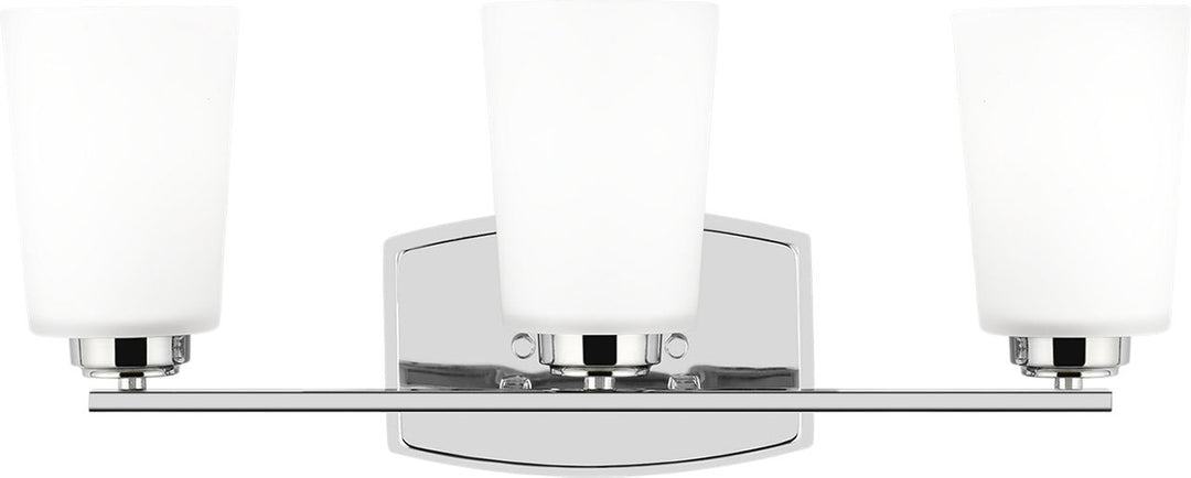 Franport Three Light Wall / Bath Sconce in Chrome