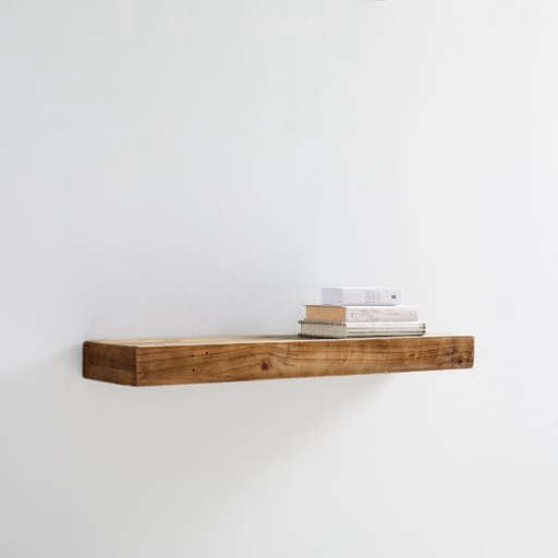 Reclaimed Wood Floating Shelf