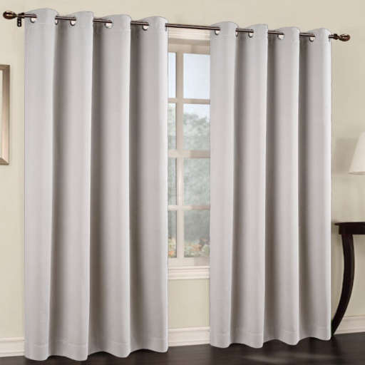 Courtney Solid Blackout Thermal Grommet Curtain Panels (Set of 2)