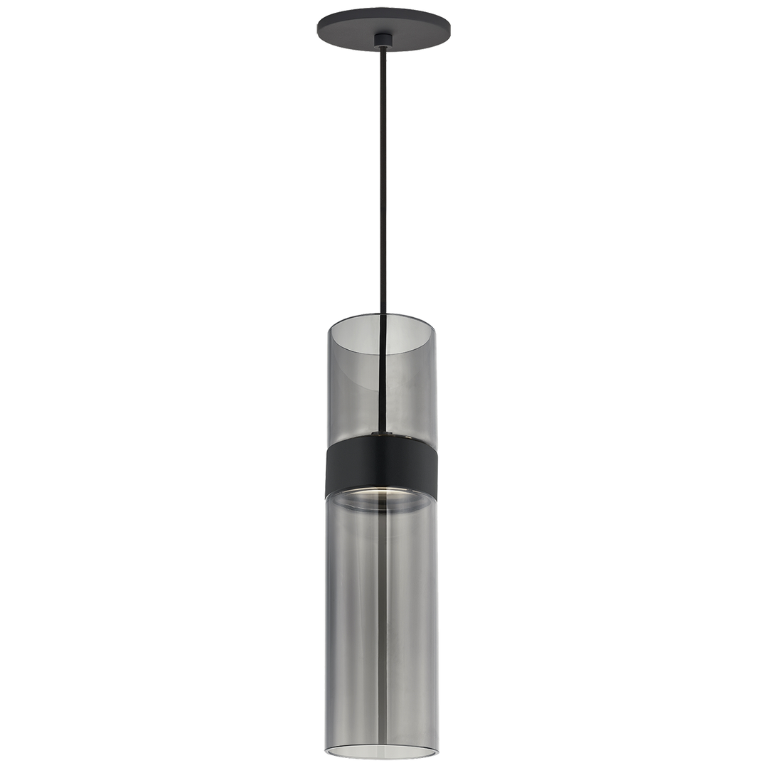 Manette Medium Pendant Transparent Smoke Glass black 3000K 90 CRI integrated led 90 cri 3000k 120v