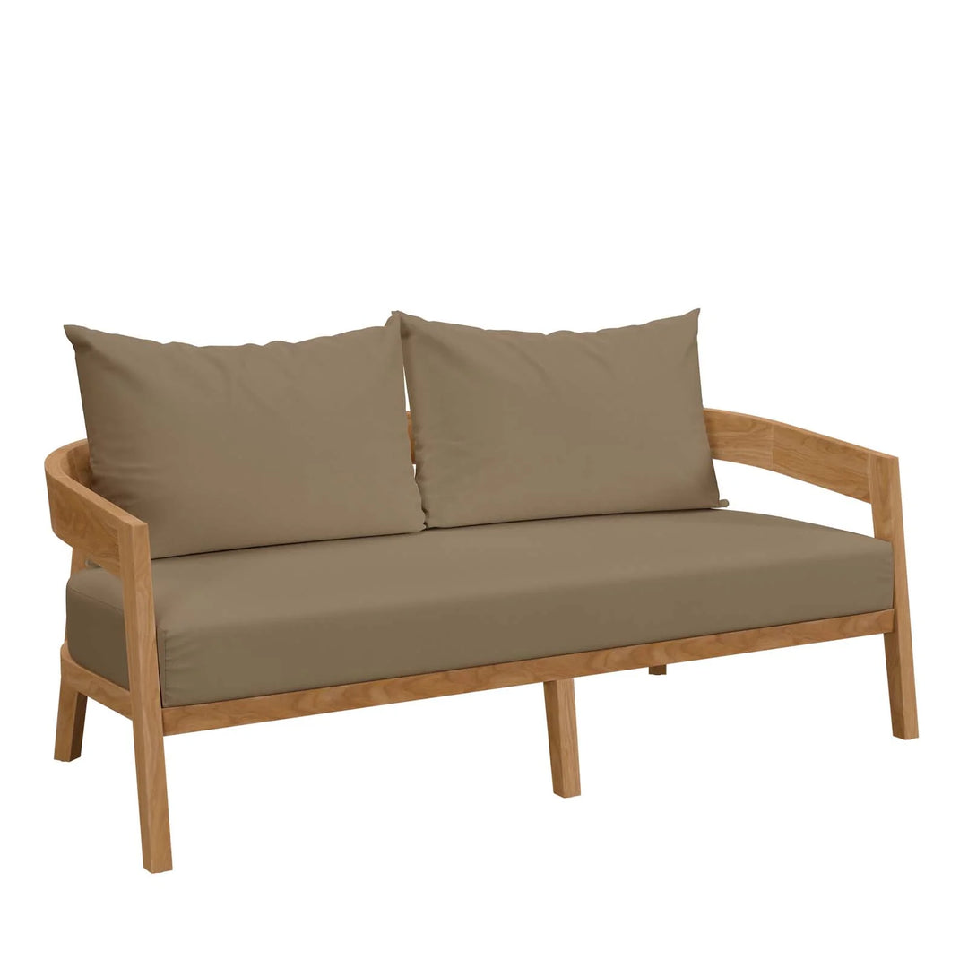 Brimwell Teak Wood Outdoor Patio Loveseat