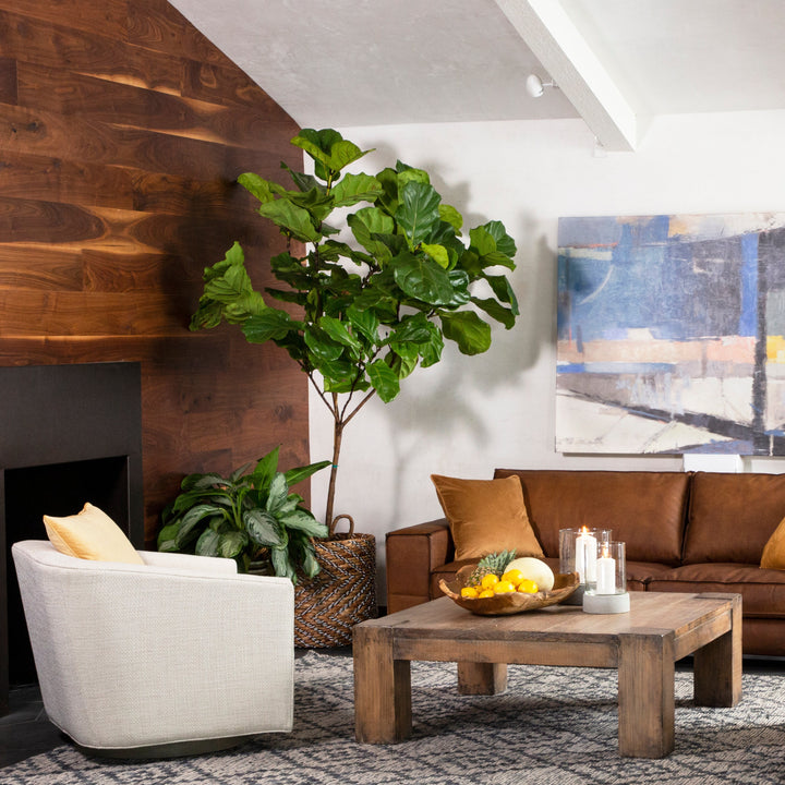 Verdant Oasis Wicker Weave Display Stand