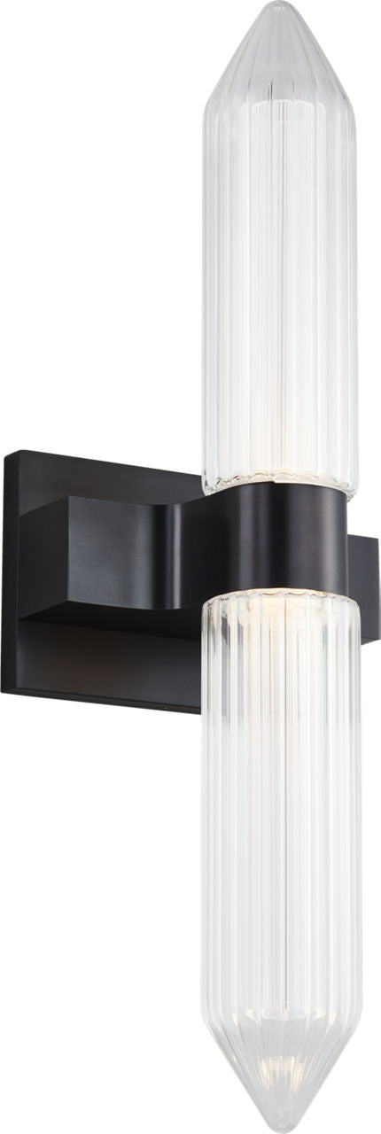 Langston Medium Bath Sconce Plated Dark Bronze Integrated LED 2700K 90 CRI 277V