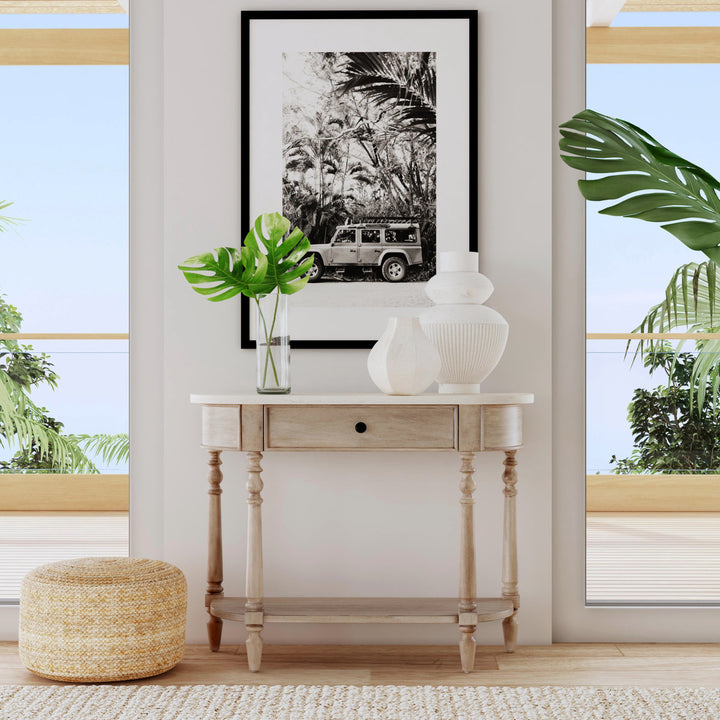 Aberdale 40'' Console Table with Marble Top