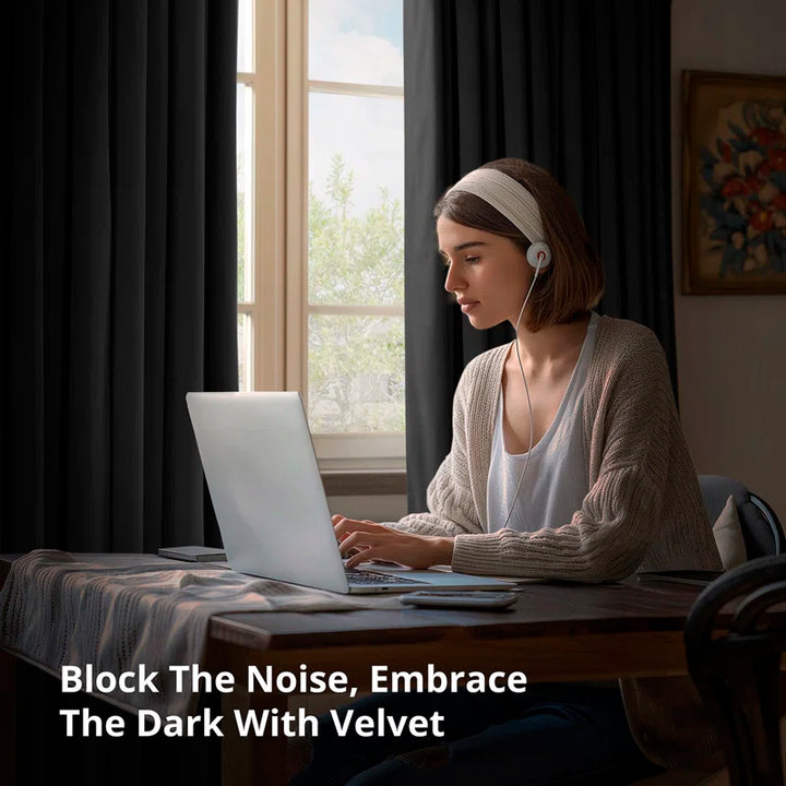 Signature Blackout Double Wide Velvet Rod Pocket Single Curtain Panel