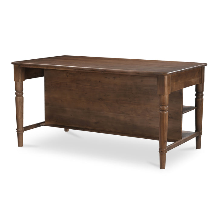 Timeless Mid-Tone Brown Kitchen Workstation