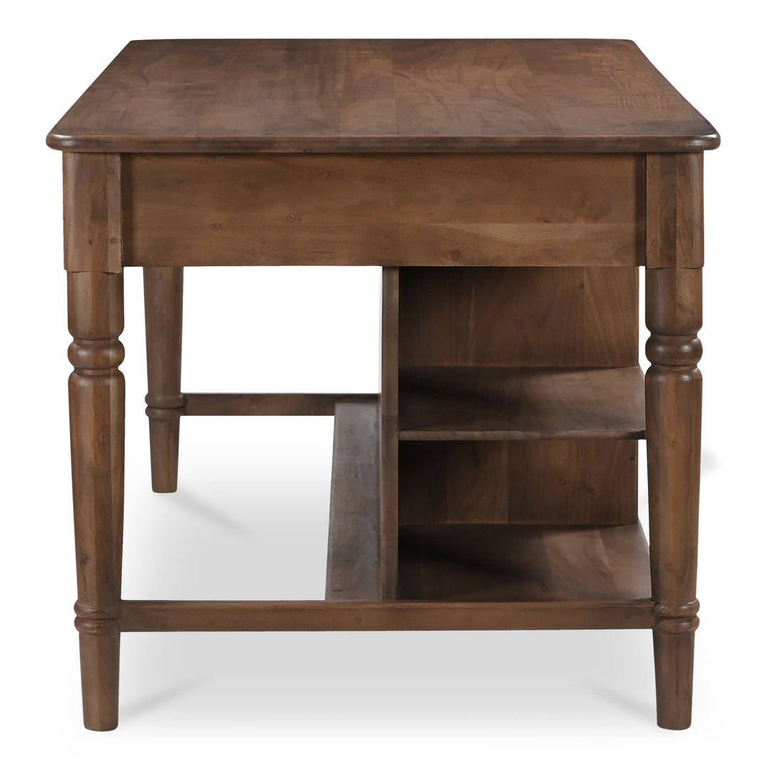Timeless Mid-Tone Brown Kitchen Workstation