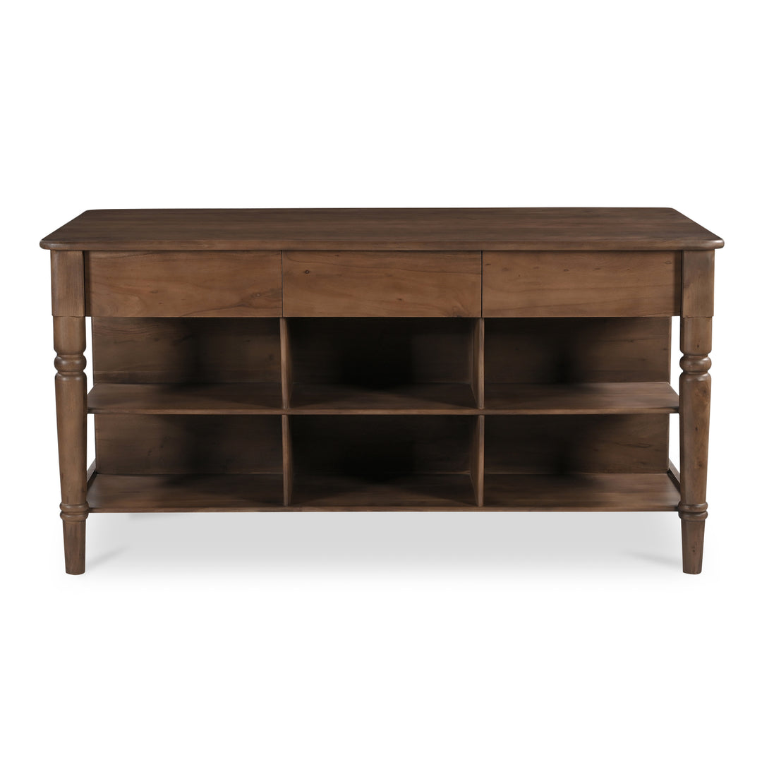 Timeless Mid-Tone Brown Kitchen Workstation