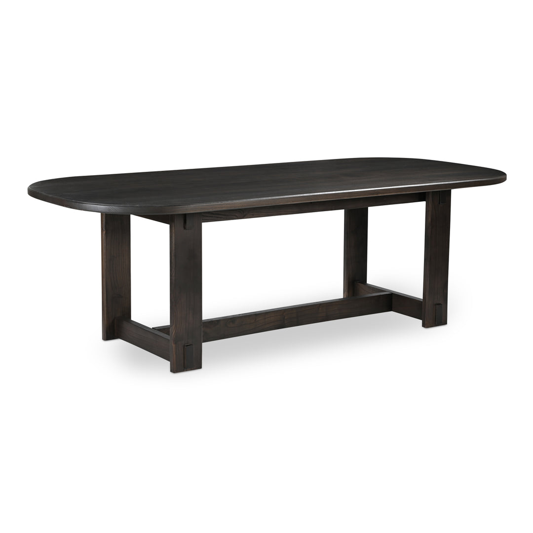 Elegant Oval Solid Wood Dining Table