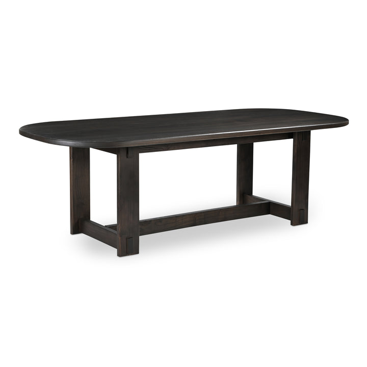 Elegant Oval Solid Wood Dining Table
